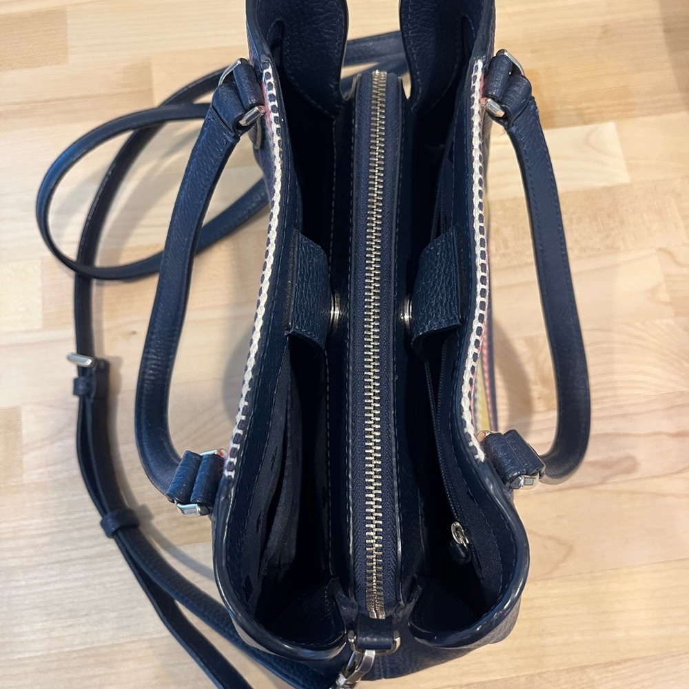 Navy Multi-Stripe Tote Bag - Women - Picture 5 of 12